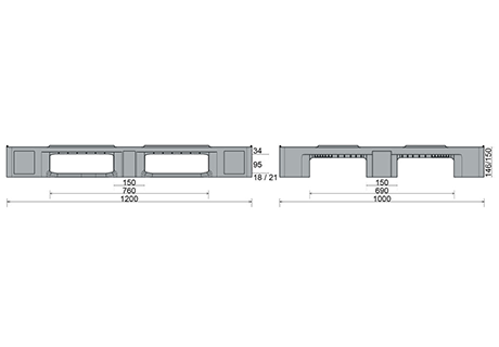 Plastpall IP-CS-3- 1200x1000