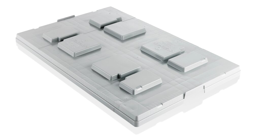 Plastpall lokk 1200x800 mm