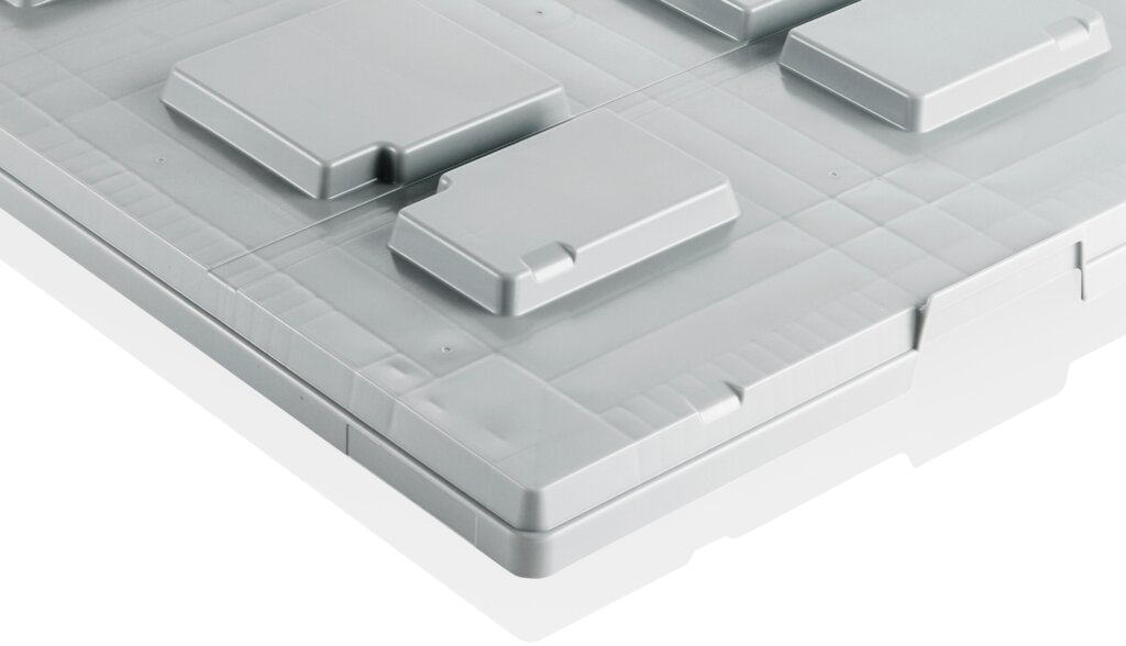 Plastpall lokk 1200x800 mm